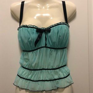Victoria’s Secret blue and black bustier top